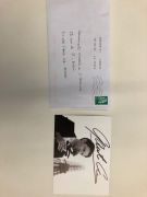 Un autographe authentique de Gautier CAPUCON, violoncelliste français. Avec enveloppe. : photo
