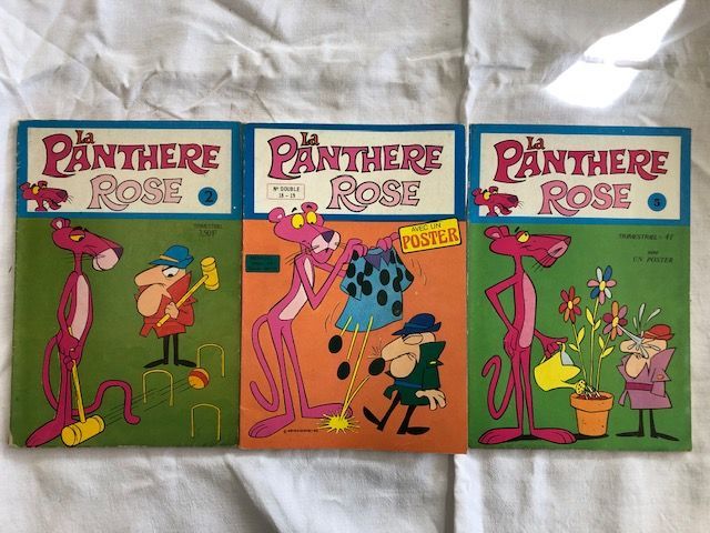 Livre jeunesse - 3 albums de la Panthère Rose