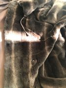 Magnifique manteau viselle pleine peau Yves Salomon. : photo