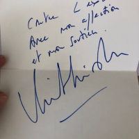 Autographe de Monsieur Vincent Lindon
