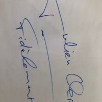 Autographe de Monsieur Julien Clerc