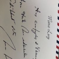 Autographe de Monsieur Marc Lévy