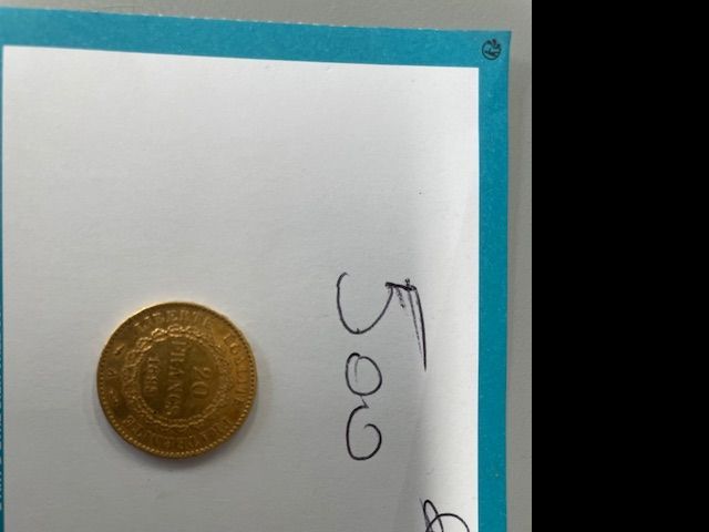 Pièce 20 francs or 1893 atelier A
